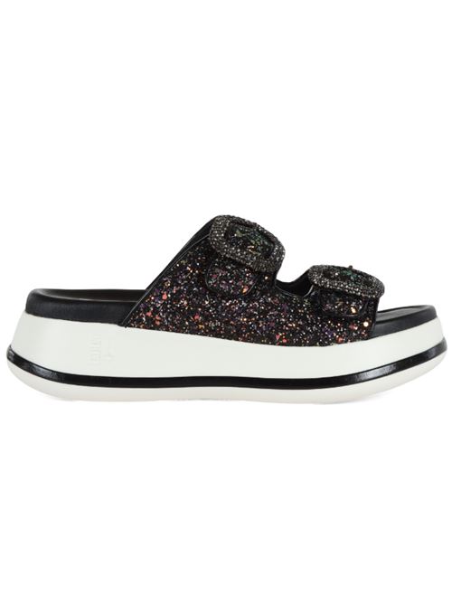 Sandalo glitterato Mina 24B Gio+ GIO + | MINA24B-NERO